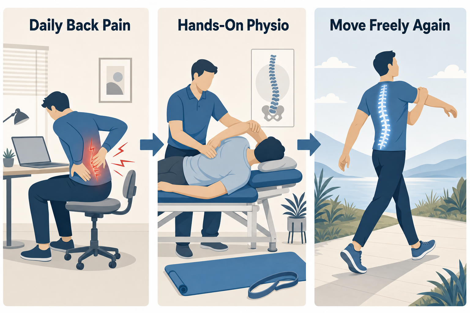 Physio for Lower Back Pain in Concord: What Helps